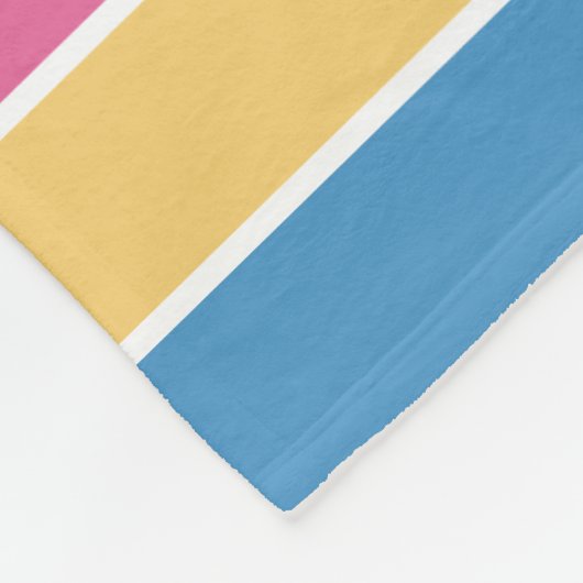 Whimsical Unicorns en Bright  Flowers Fleece Deken (Hoek)