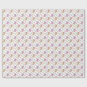 Whimsical Unicorns en Flowers Patroon Cadeaupapier (Vlak)