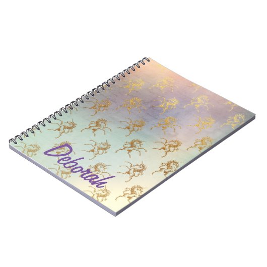 Whimsical Unicorns Notitieboek (Linkerzijde)