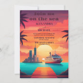 Whimsical unieke exotische Jamaicaanse bruiloft Kaart (Voorkant)