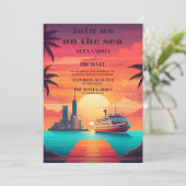 Whimsical unieke exotische Jamaicaanse bruiloft Kaart (Staand voorkant)