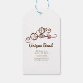 Whimsical Unieke kralen op een minimumaantal strij Cadeaulabel (Achterkant)