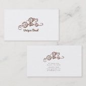 Whimsical Unieke kralen op een minimumaantal strij Visitekaartje (Voorkant / Achterkant)