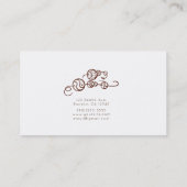 Whimsical Unieke kralen op een minimumaantal strij Visitekaartje (Achterkant)