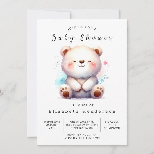 Whimsical Unique Beer Baby shower Kaart (Voorkant)