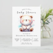 Whimsical Unique Beer Baby shower Kaart (Staand voorkant)