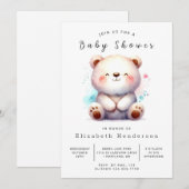 Whimsical Unique Beer Baby shower Kaart (Voorkant / Achterkant)