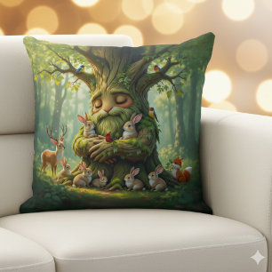 Whimsical Vader Boom met Woodland Creatures Kussen