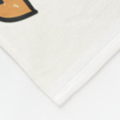 Whimsical Vaderdag Doodle Print Fleece Deken (Hoek)