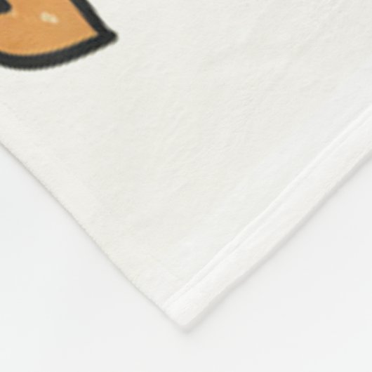 Whimsical Vaderdag Doodle Print Fleece Deken (Hoek)