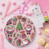 Whimsical vakantie Borden voor kerst Papieren Bordje (Feest)