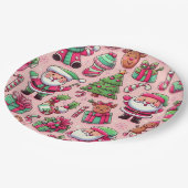 Whimsical vakantie Borden voor kerst Papieren Bordje (Gekanteld)