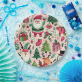 Whimsical vakantie Borden voor kerst Papieren Bordje (Feest)