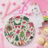 Whimsical vakantie Borden voor kerst Papieren Bordje (Feest)