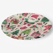 Whimsical vakantie Borden voor kerst Papieren Bordje (Gekanteld)