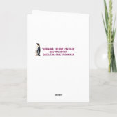 Whimsical Vakantie Groeten Kaarten - Snowman (Achterkant)