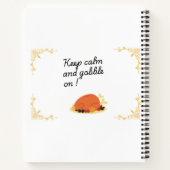 Whimsical vakantie thema spiraal recept notitieboe notitieboek (Achterkant)