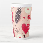 Whimsical Valentijns's Love Garden Latte Mok (Voorkant)
