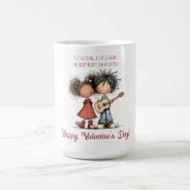 Whimsical Valentine Kids Illustration  Koffiemok