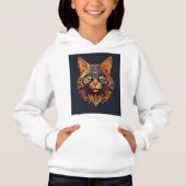 Whimsical Vector Cat Logo T-shirt (Voorkant)