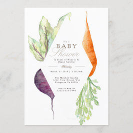 Whimsical Veggie Patch Baby shower | Bieten en wor Kaart