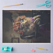 Whimsical verfijnde kattensalon dag decoupage tissuepapier (Craft)