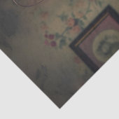 Whimsical verfijnde kattensalon dag decoupage tissuepapier (Detail)