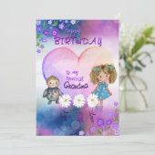 Whimsical Verjaardag Kaart voor speciale oma (Staand voorkant)