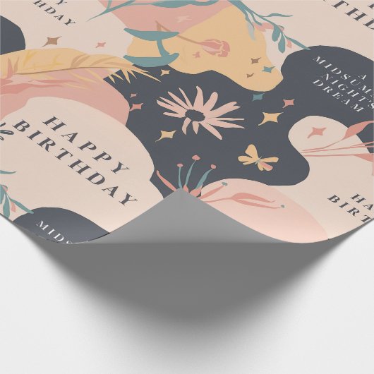 Whimsical Verjaardagsdroom Verpakkingsdocument Cadeaupapier (Hoek)