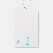 Whimsical verjaardagstaart illustratie gepersonali cadeaulabel (Achterkant)