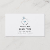 Whimsical Verloving trouwring Illustratie Visitekaartje (Achterkant)