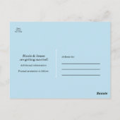 Whimsical Verloving Trouwring Save The Date Briefkaart (Achterkant)