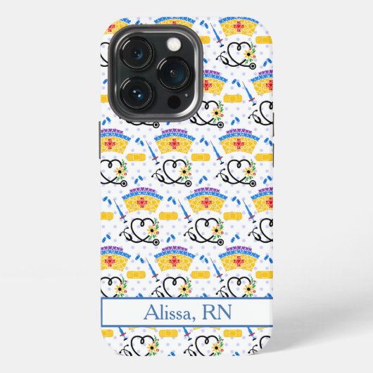 Whimsical Verpleegster iPhone Hoesje (Achterkant)