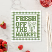 Whimsical Verse Fris Van De Markt Groen Bruidsmeis Servet (Insitu)