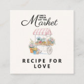 Whimsical Verse Net Uit De Markt Bruidsfeest  Informatiekaartje (Voorkant)