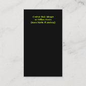 Whimsical Vertical Chiropractic Visitekaartjes (Achterkant)