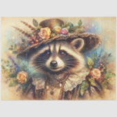 Whimsical Victoriaans Wasbeer Decoupage Tissuepapier (Voorkant)