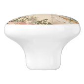 Whimsical Victorian Rozen Keramische Knop (Zijkant)