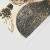 Whimsical Victorian Steampunk Meisje W7 Decoupage Tissuepapier (Detail)
