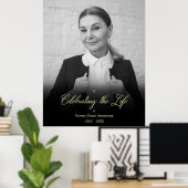 Whimsical Vier het Leven Foto Funeral Poster (Thuiskantoor)