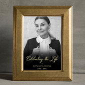 Whimsical Viering van het Leven Foto Rouwservice Poster