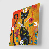 Whimsical Vierkante Klok (Hoek)