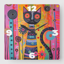 Whimsical Vierkante Klok