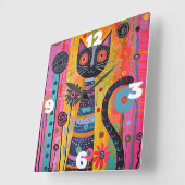 Whimsical Vierkante Klok (Hoek)