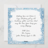 Whimsical Village gepersonaliseerde kerst Feestdagenkaart (Achterkant)