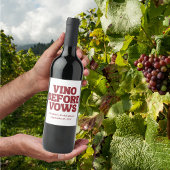 Whimsical Vino Before Vows Bourgogne Bruidsdiner Wijn Etiket