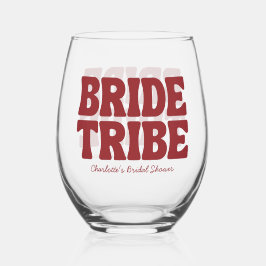 Whimsical Vino Before Vows Bourgogne Bruiloftsfees Wijnglas Zonder Voet