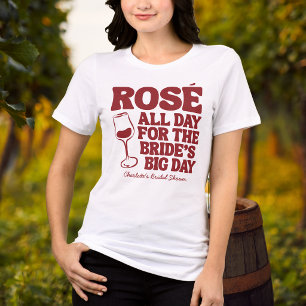 Whimsical Vino Before Vows Bourgondië Trouwdag Bor Tri-Blend Shirt