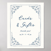 Whimsical Vintage Bruiloft Cards & Cadeaus Poster (Voorkant)