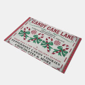 Whimsical Vintage Christmas Deurmat (Schuin)